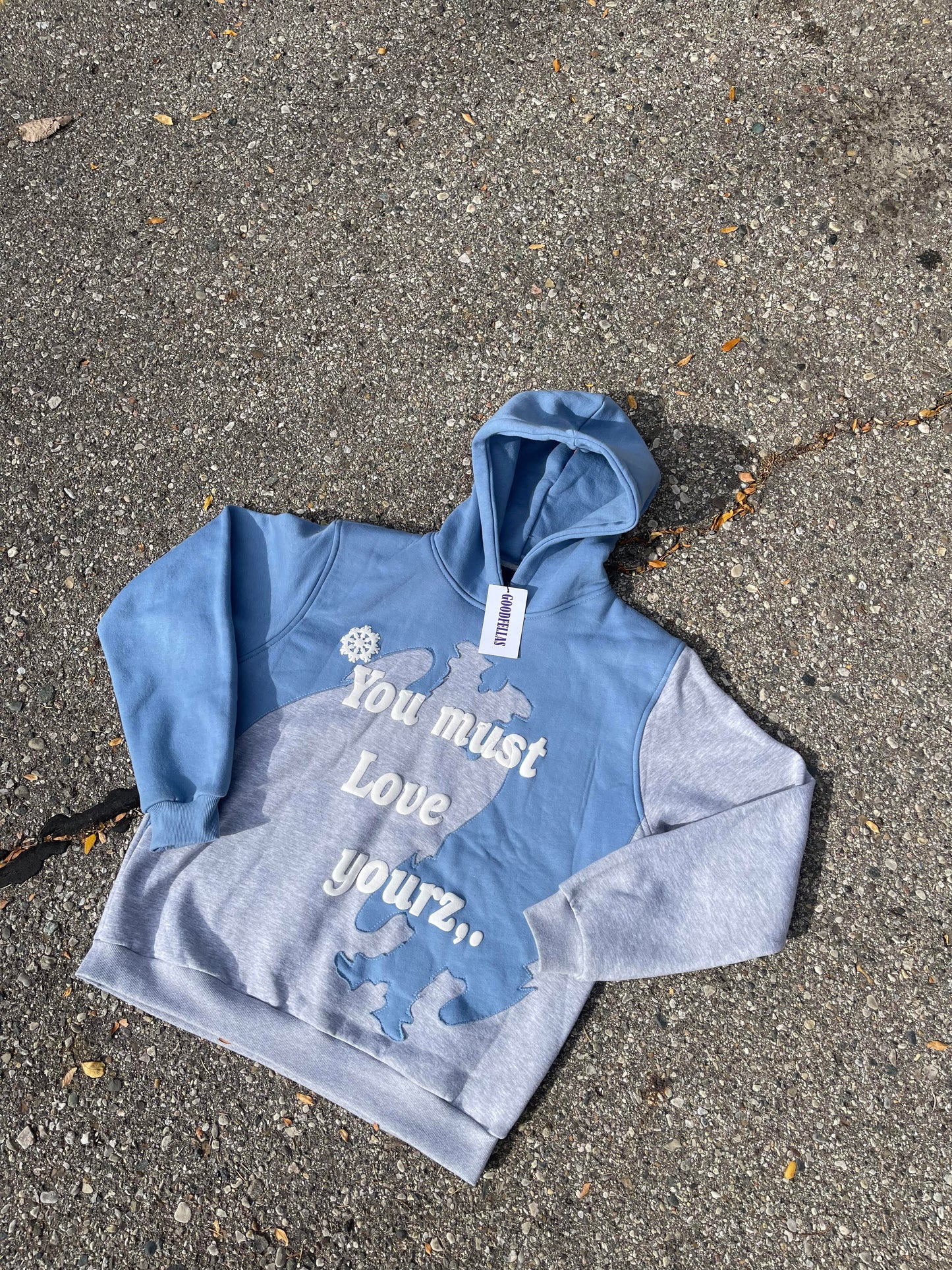 GOODFELLAS HERITAGE BLUE&GREY HOODIE