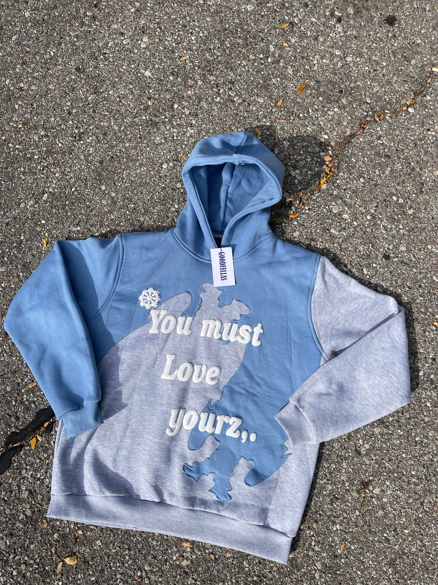 GOODFELLAS HERITAGE BLUE&GREY HOODIE